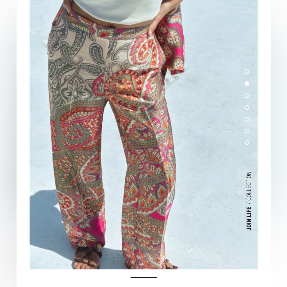 Zara satin pants